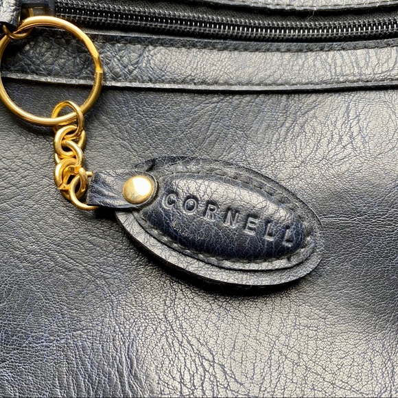 Cornell Cross Body Purse - Navy Man-Made Leather - Picture 4 of 9